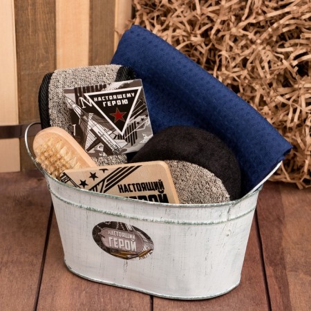 Set gift Ethel "Real Hero" towel and ACSS (6 items)