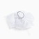 Outlet. Bant for hair on elastic band, white, 13x15 cm, kitty Marie