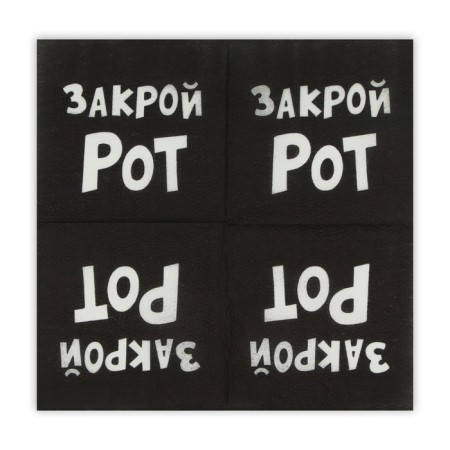 Napkins paper single -layer harmony of color “Close mouth”, 24x24 20 pcs. UP-1