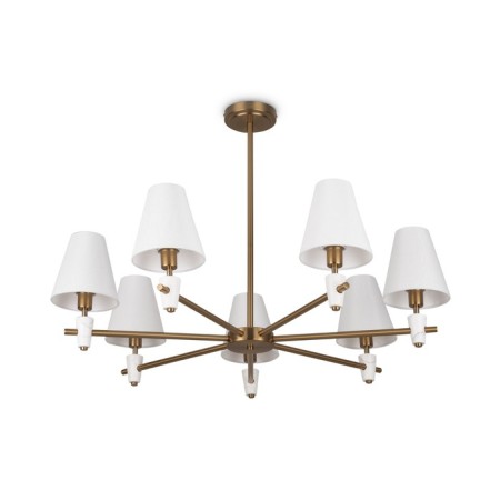 Freya FR5371CL-07BS Pietra ceiling lamp, 840x840x580 mm, E14, 7x40W, brass color-2