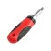 A screwdriver with a set of bit and tundra heads, reversible, 2k handle, in a case, 26 items