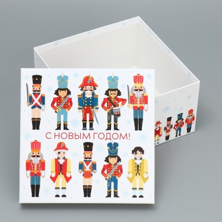 A set of New Year's gift boxes 10 in 1 "Nutcracker", 10 x 10 x 6 - 28 x 28 x 15 cm, New Year-12