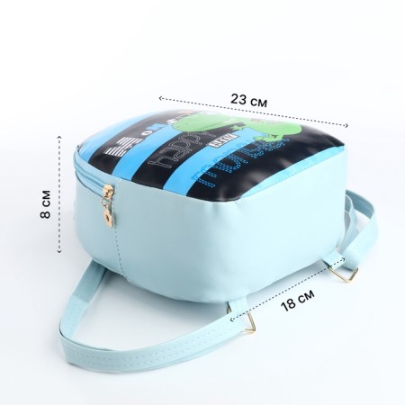 Baby backpack on lightning, blue color-1