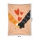 Decorative panel with photo printing "Come on a paw", vertical, size 150x200 cm