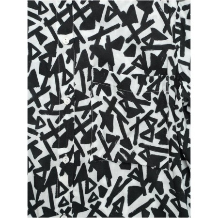 Female shirt of cotton CONTE ELEGANT, size L, color White, Black-5