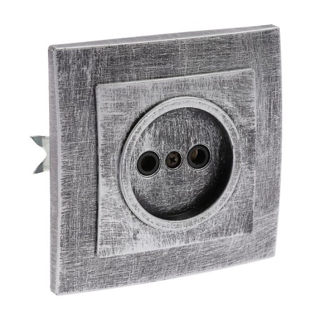 Rosette "Elect" RS 16-131-hour, 16 A, 250 V, single, hidden, without salary, black under silver