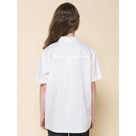 Blouse for girls, height 122 cm, white color-2
