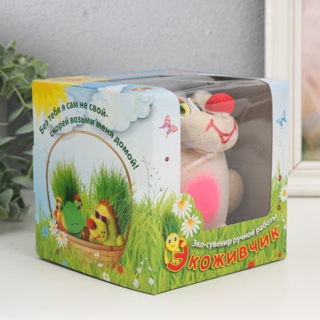 Growing gift Eco -Zhizhivchik "Hedgehog" Gift packaging mix-6