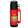 Thermos 1 l, with a glass flask, 2 circles, 13.5 x 32 cm, red