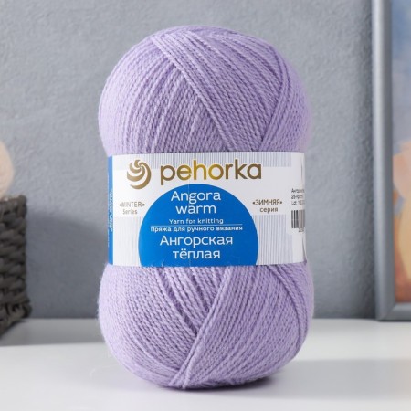 Angora warm yarn 40% wool, 60% acrylic 480m/100g (25 crystal)-3