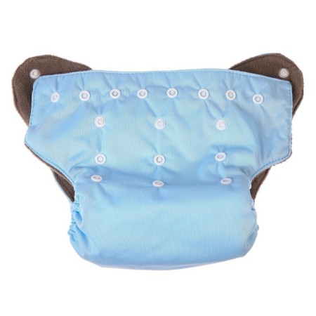 Panties-scammer, reusable, carbon-bamboo fabric, blue color, from 0-36 months.-4