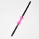 Gag BDSM Oka-Fucks "Bone", 15 × 2.5 cm, silicone, leather, pink