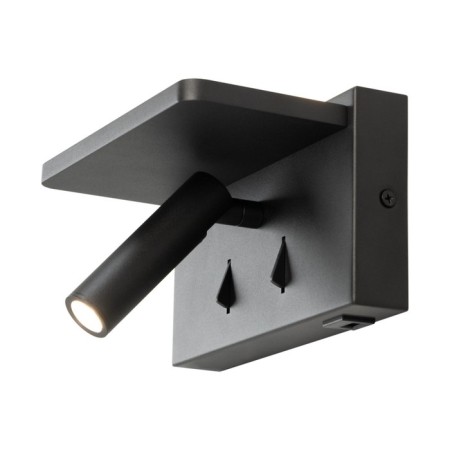 Sconces with the Citilux "Descart" CL704371 18.5x10 cm, 2x3W, LED, Black Color Black