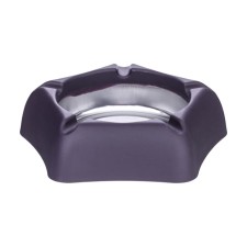 Ash for a house of stainless steel, for cigarettes and sticks, 13 x 13.3 cm, purple