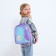 Baby backpack for a girl with sequins "Unicorn", a lightning department, blue color