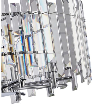 Crystal Crystal Chandelier Feeriya 8xe14 40W, size 60x60x42.5-97 cm, color chromium-1