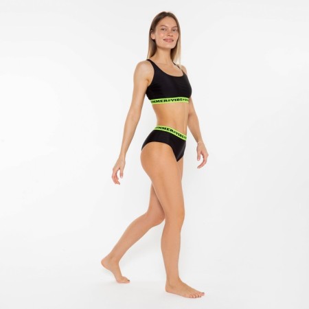 Separate swimsuit, black/light green color, size 42-4