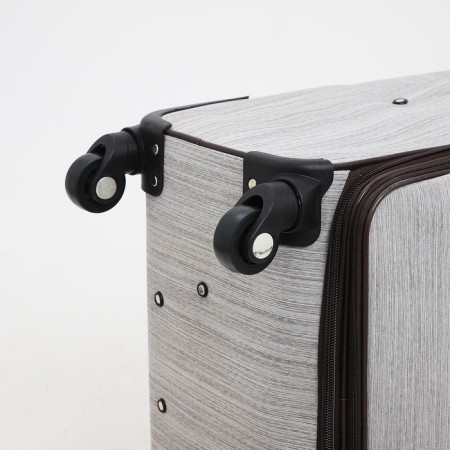 Big suitcase 28 ", lightning department, code castle, 4 wheels, outer pocket, gray color.-7