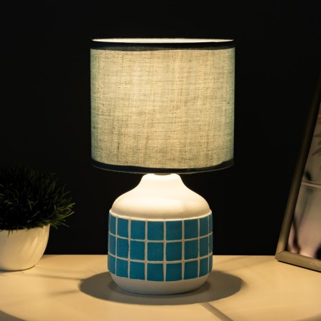 Glykeria table lamp E14 40W white-blue 15x15x27 cm Risalux-1