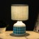 Glykeria table lamp E14 40W white-blue 15x15x27 cm Risalux