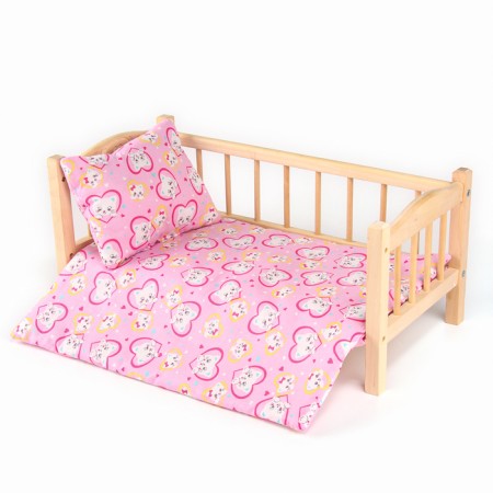 Puppet bed “kittens in the hearts”: sheet, blanket 46 × 36 cm, pillow 23 × 17 cm-4