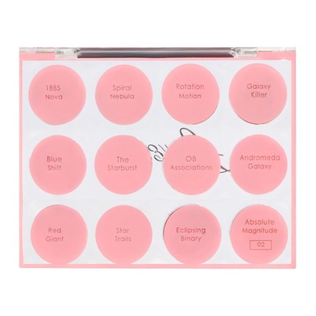 Professional palette of shadows for the eyelids Sky, 12 colors-4