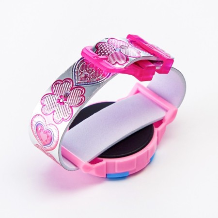 Watch of Electronic Children's Watch "Flowerers and Hearts", D-4 cm, length 19.5 cm-1