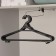 Set of hangers for clothing, size 46-48, 5 pcs, black color