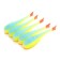 Yaman foam fish with silicone insert, 90 mm, color 26 UV, 5 pcs.