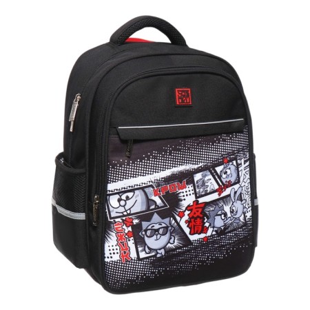 Youth backpack 38 x 29 x 14.5 cm, Hatber Ergonomic Light "Smeshariki" NRK_15152-1