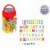 Alphabet magnetic Russian, magnetic numbers in a jar, 59 parts, color mix