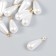 Decor for creativity plastic "Pearl with a loop" set 10 pcs 1.6x0.8x0.8 cm