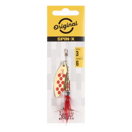 Lucky John Spin X Long 03, 6 g spinning spinners, GR color