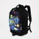 Young backpack from textiles on lightning, 3 pockets, black color