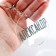 Acrylic key a keychain "Alexander", Diam. 6 cm