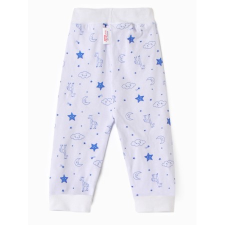 Railway with an open leg children's "giraffes", white/blue color, height 80-3