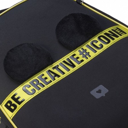 Frame backpack 38 x 29 x 17 cm, Hatber Ergonomic Light "Soft and Fluffy" black/yellow nrk_85002-7