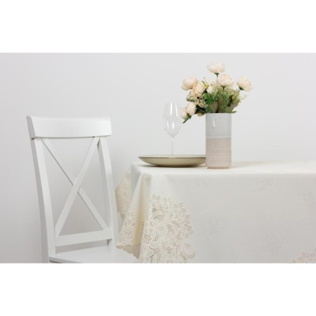 Towa tablecloth "openwork" Bloom, circle 160 cm, sipia color-1