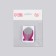 Forms for nail extension, 10 pcs, silver/pink color