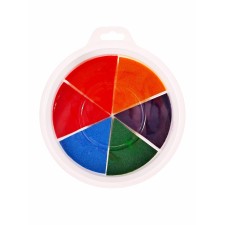 Finger -based paints, on a water -based, with a sponge, 6 colors