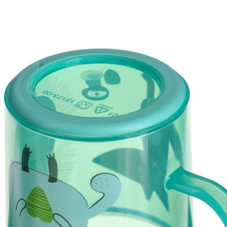 Baby mug with decor and non -slip bottom 200 ml., Mix drawing-8