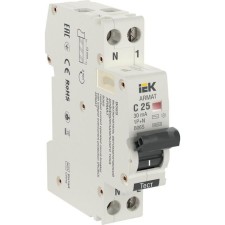 Switch automatic IEK AR-B06S-1N-C25C030 2P, 25A,