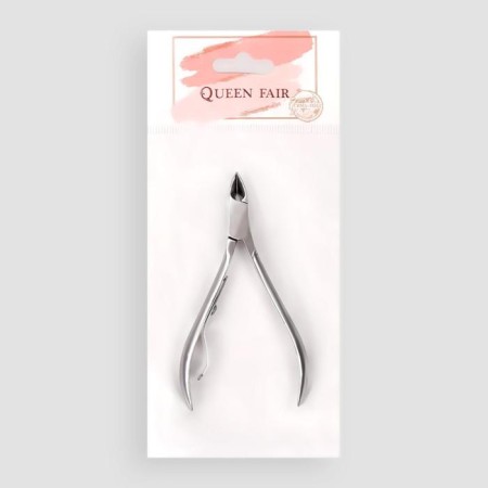 Manicure nippers for cuticle, 9.5 cm, blade length - 9 mm, silver color-4