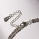 Bracelet with rhinestones "Zircon" Izk, arc, white color in silver, 15cm