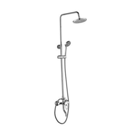 Decoroom DR21071 bath mixer, single -leaf, pour 116 mm, shower set, chrome