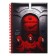 Note book A5, 96 sheets in a cage on the crest of the "robbery", solid cover, matte lamination, selective varnish, block 60 g/m2