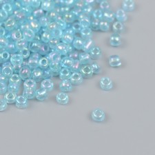 Бисер стекло 6/0 "Голубой" хамелеон 450 гр
