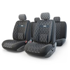 Авточехлы универсальные COMFORT COM-1105 "Diamond" черный, 11 предметов