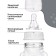 A bottle for feeding “I love milk”, a classic throat, with handles, 150 ml., 0 months, Black color