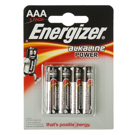 Battery Alkalin Energizer Alkaline Power, AAA, LR03-4BL, 1.5V, blister, 4 pcs.